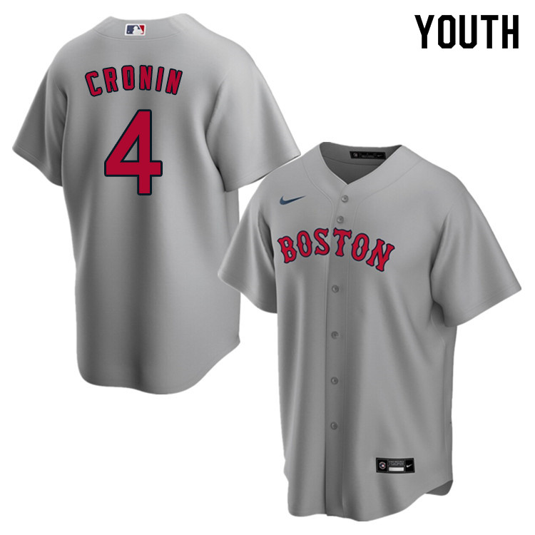 Nike Youth #4 Joe Cronin Boston Red Sox Baseball Jerseys Sale-Gray